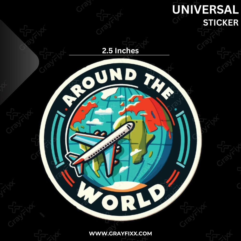Universal Sticker Compatible with Laptop, Helmet, Bike, Car, Water Bottle, Phone & Travel Accessories | Made in Premium Vinyl with FPF (Fade Protection Film),  Waterproof, Precut Sticker, Pack of 1
